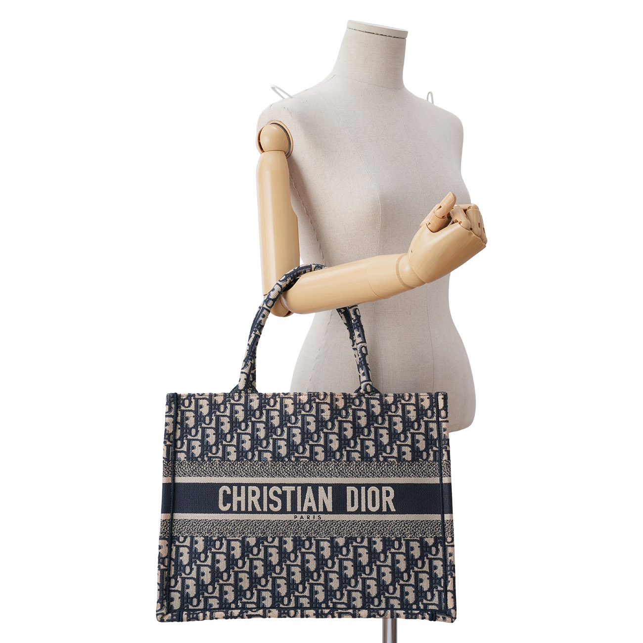 CHRISTIAN DIOR(USED)디올 오블리크 북토트 미듐